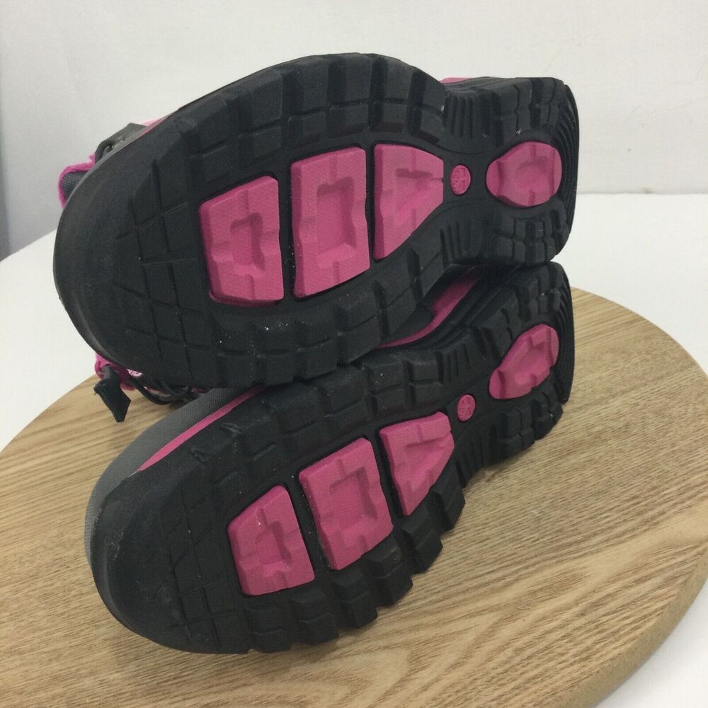 Timberland Youth Girls Thermolite 200 Gram Water Proof Snow Boots Pink/Gray Sz 2 - Picture 11 of 14
